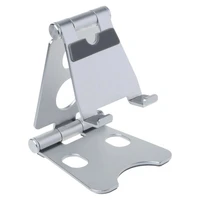 aluminium alloy dual foldable deskto tablet stand mobile phone holder mount bracket for iphone for ipad for samsung xiao