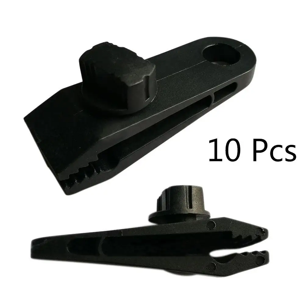 10 Pcs Tent Clips Сверхмощный тент водонепроницаемый брезентовый тент навес для сада солнцезащитный козырек для кемпинга гамак с защитой от дождя чехол для грузовика солнцезащитный навес для двора - Цвет: 10 Pcs Tent Clips