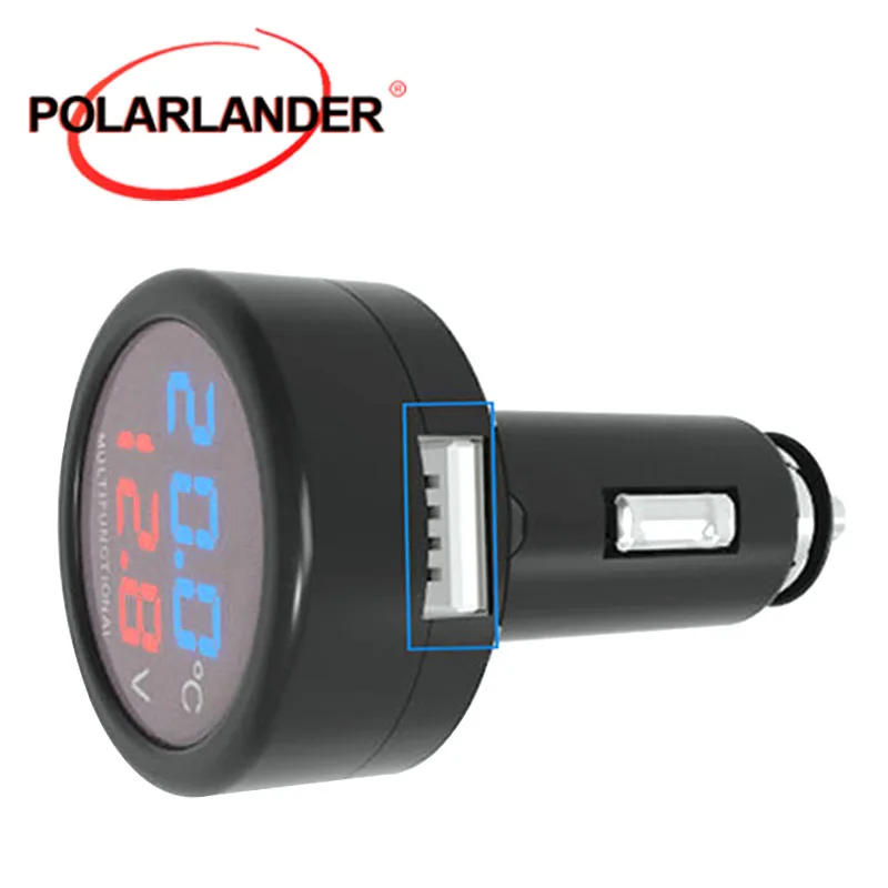 3 в 1 Автомобильное зарядное устройство автомобильный вольтметр