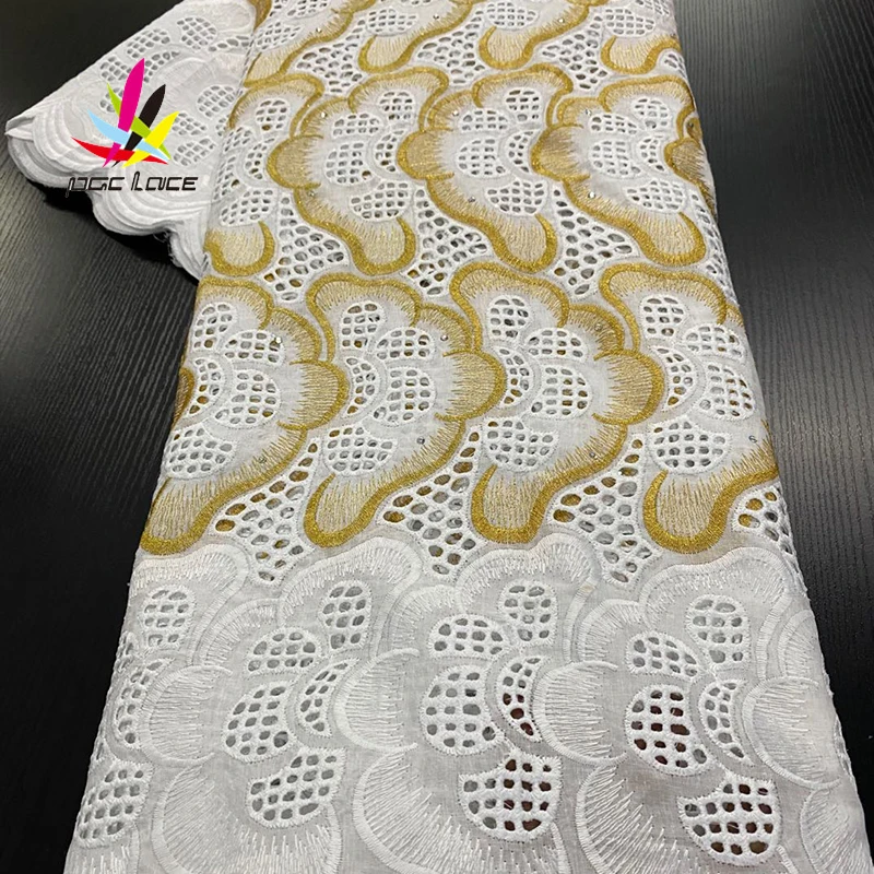 

Swiss Dry Lace Fabric Austria Latest Khaki Color Embroidery African Popular High Quality Switzerland Style Good Price Nigeria