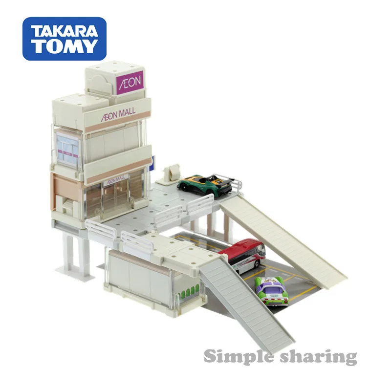 TAKARA Tomy Tomica Town Aeon Mall и трехмерный набор для парковки автомобилей литые детские