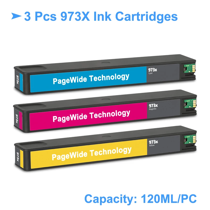[Сторонний бренд] для HP 973X 973XL Восстановленный чернильный картридж PageWide Pro 352dw 452dn
