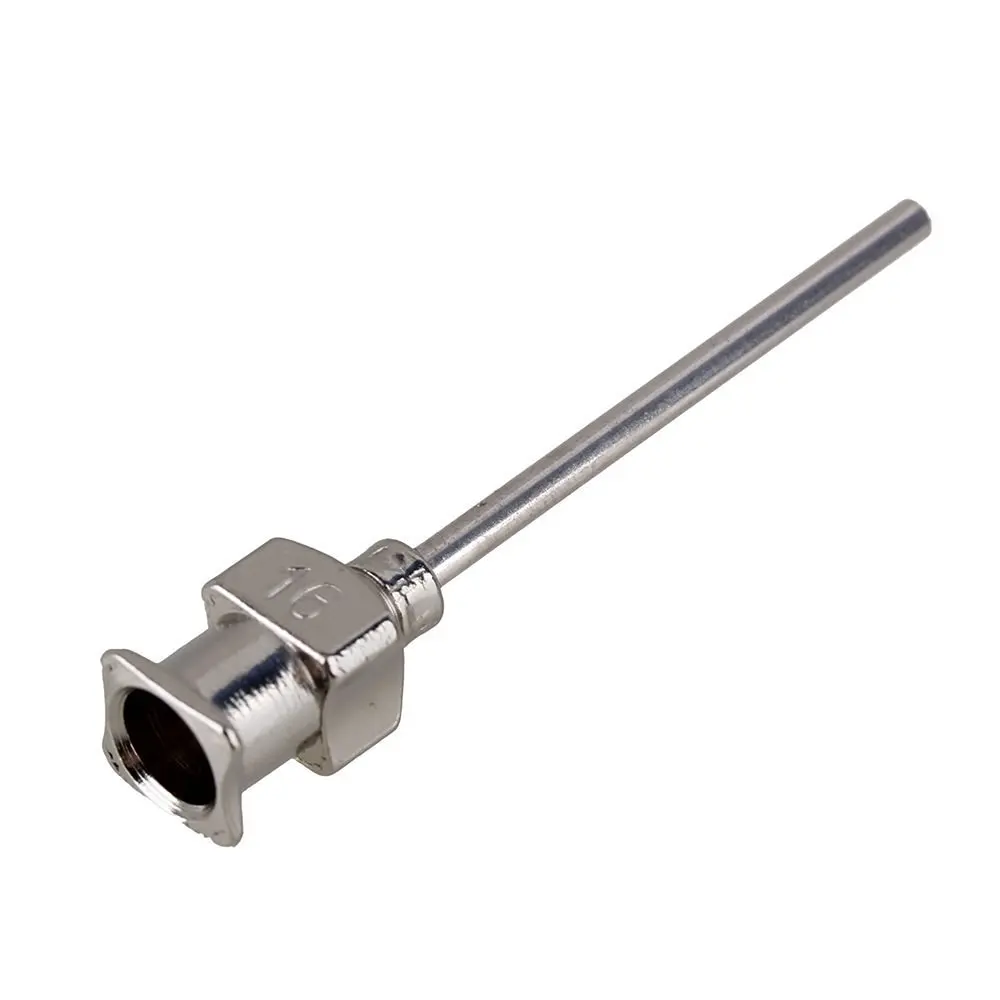 12 шт 1 дюйм 16 Калибр Серебряный промышленный клей из нержавеющей стали дозирующие