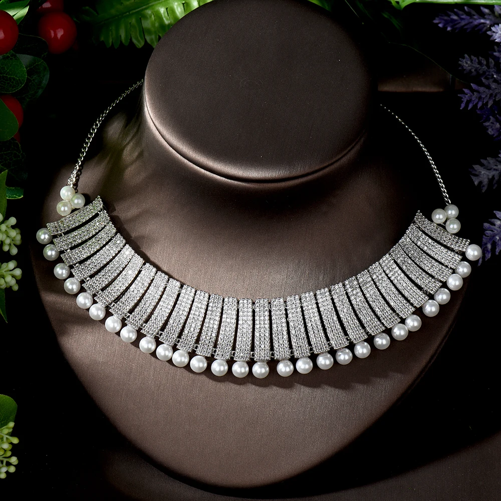 Роскошное ожерелье-чокер Hibride с цепочкой из звеньев для женщин женское вечернее