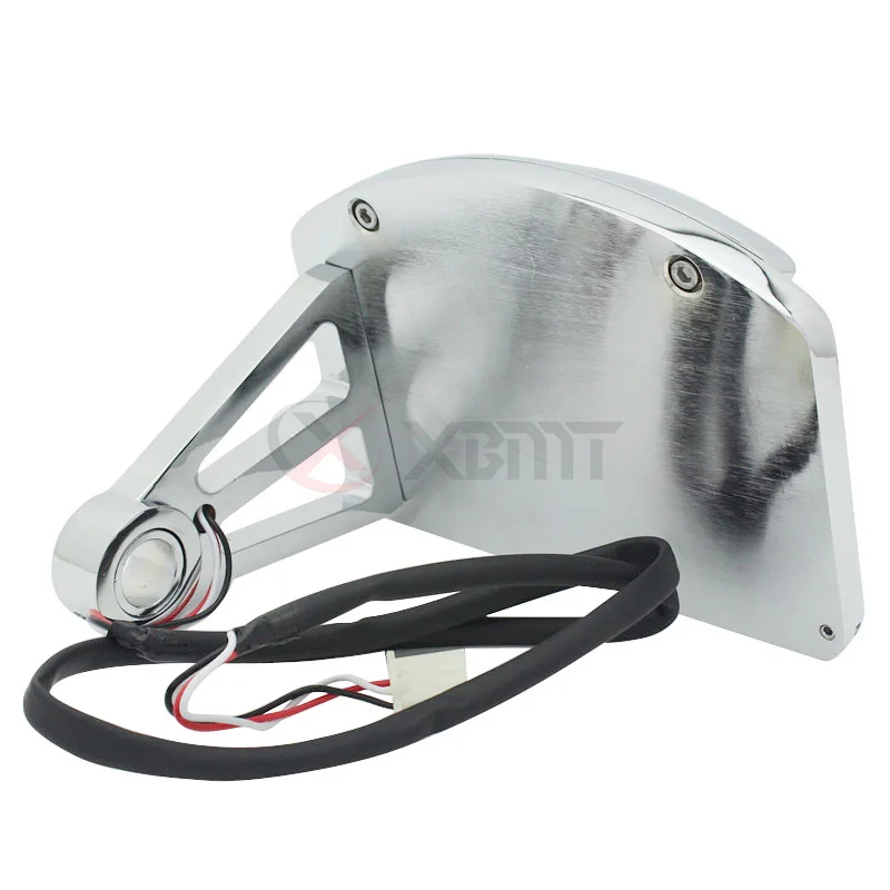 Мотоциклетный хромированный черный Кронштейн для номерного знака задний