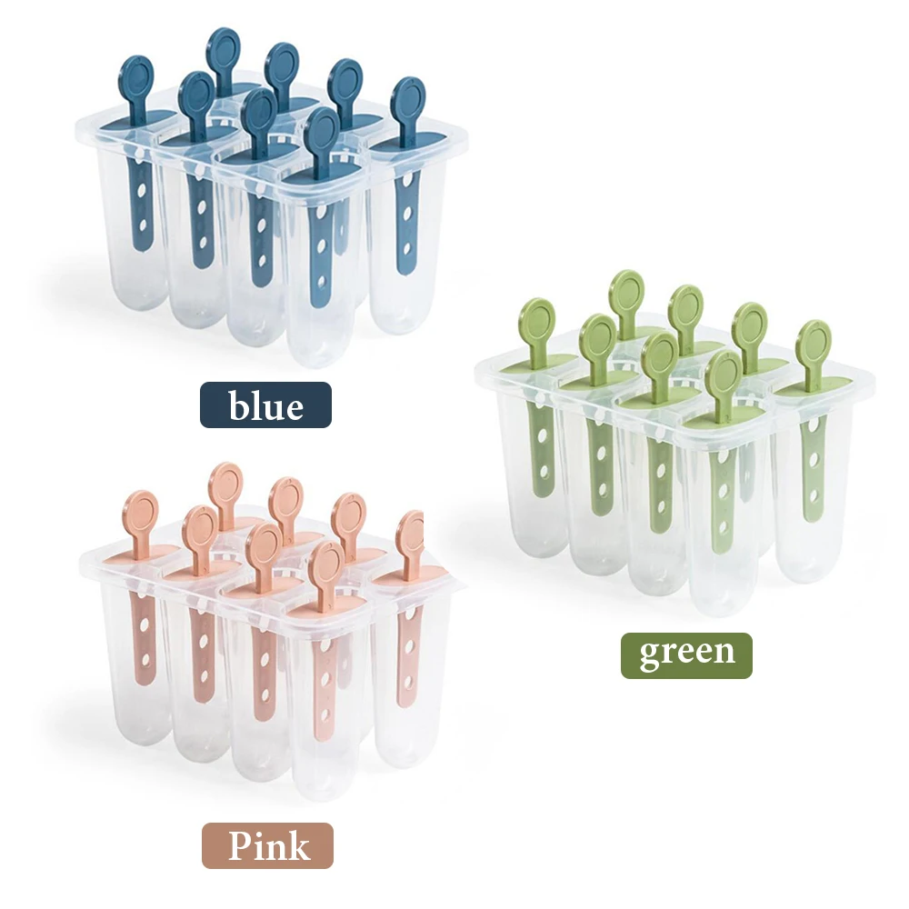 Пластиковые формы с 8 отверстиями и капельницей для льда удобные мороженого