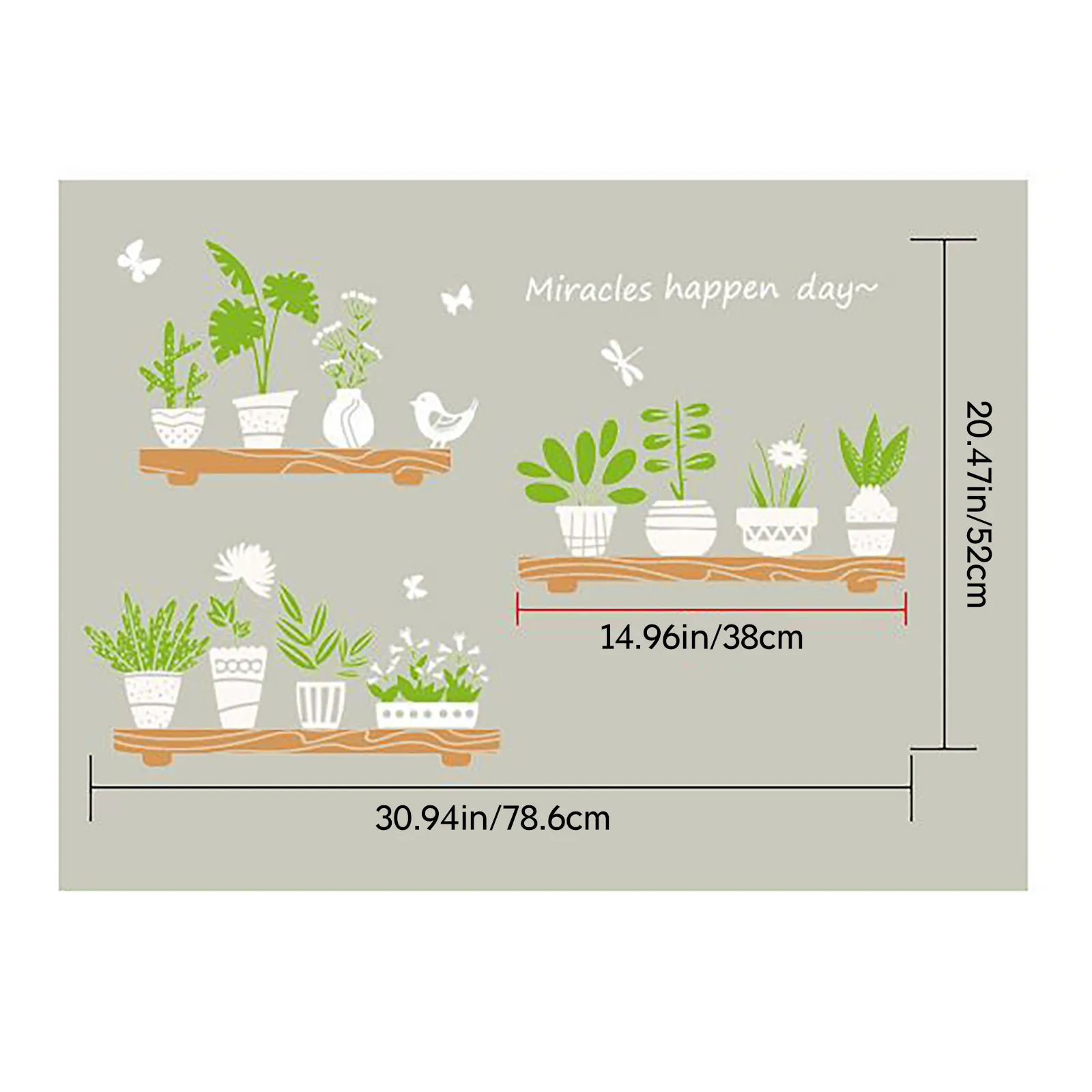 Настенные наклейки с растениями для окон и стен съемный фон зелеными листьями