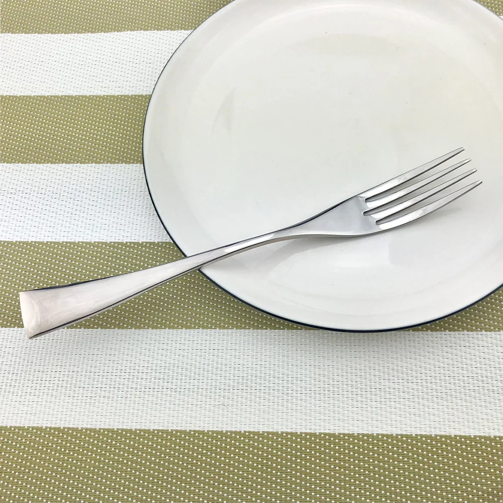 4 шт./компл. блестящие зеркальные серебристый цвет набор столовых приборов