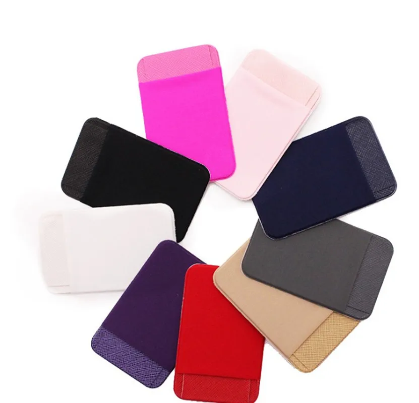 Модный кожаный мобильный телефон держатель для карт Эластичный Карманный