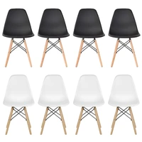 4pcs kitchen furniture dining chairs modern nordic design wooden feet suitable for dinning room coffee chairs home leisure hwc
