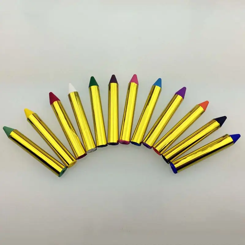 

24 Colors Painted Face Crayons Children Face Body Painting Makeup Crayons for Halloween Costume Party Cosplay Paint Prop