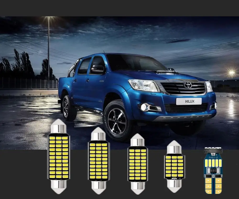 6 шт. автомобиль для чтения светильник белый светодиодный T10 & 31 мм Toyota 4runner Avalon Prius