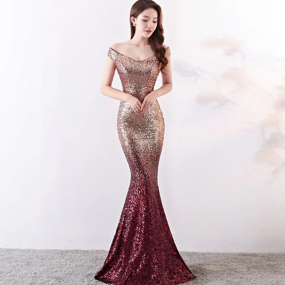 Женское блестящее бордовое темно синее платье с v образным вырезом и открытыми