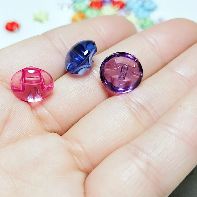 Прозрачные Акриловые пуговицы 12 мм 50/100/200 шт.|Пуговицы| |