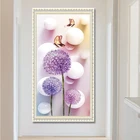 3d стереоскопический Одуванчик бабочка настенное искусство алмазная живопись вышивка крестиком украшение 5d алмазная искусство JS5649