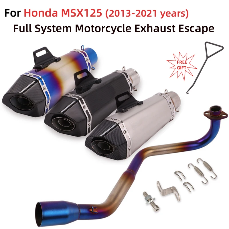 

For Honda GROM MSX125 MSX 125 2013 15 16 17 18 19 20 2021 Motorcycle Exhaust Escape Full System Modify With Muffler DB Killer