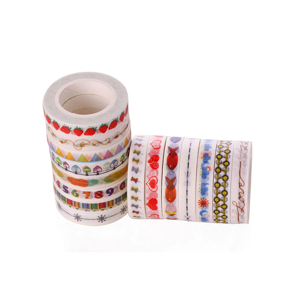 

1 Roll 10M Hand Painted Washi Tape Scrapbooking Craft DIY Paper Sticky Sticker 203B