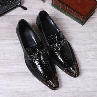 iron toe shoes mens real personality custom luxury office formal wedding original design retro casual leather shoes