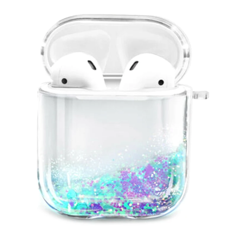 

Liquid Quicksand Earphone Case For Apple Airpods 1/2 AirPods Pro Glitter Sequins Headphone Headset Cover Protector Shell