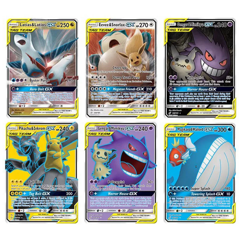 TAKARA TOMY-cartas brillantes VMAX MEGA GX EX para ni&ntilde;os, juego de intercambio en ingl&eacute;s, colecci&oacute;n de batalla, Booster, 60 uds.-3