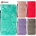 Чехол-бумажник для Samsung Galaxy J4, J6 Prime, J2, A5, A6, A7, A9 2018, A2 Core, A2020, M10, M20, M30, кожаный