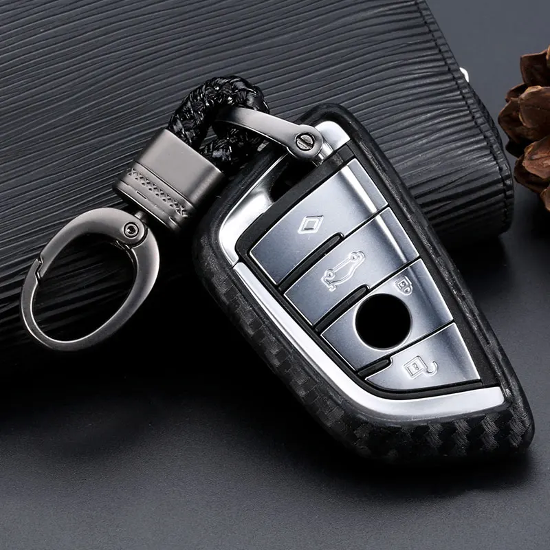 Чехол для ключей из углеродного волокна чехол-бумажник BMW F20 G30 X1 F48 F31 X5 F15 F30 X3 X6 X7 E34
