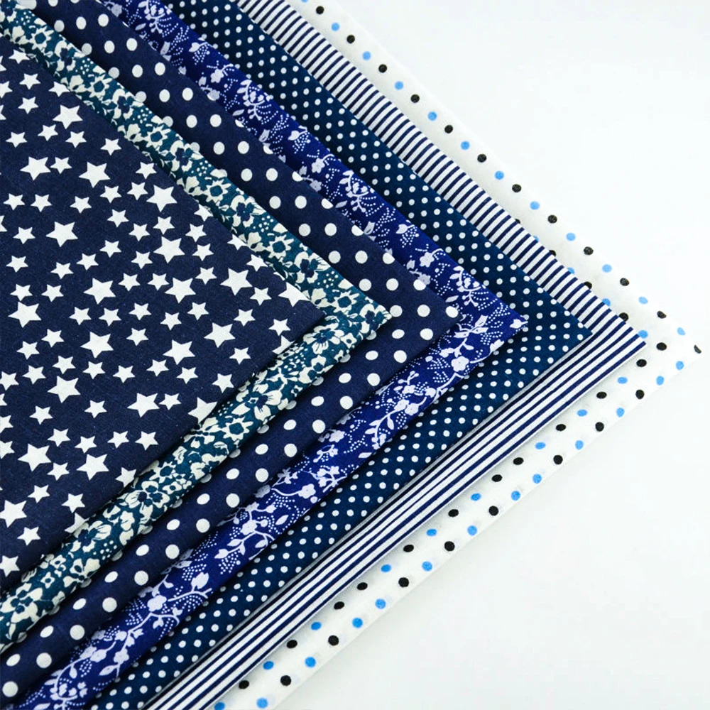 Booksew 7 шт. хлопчатобумажная простая ткань точки белые цветы стильные Поделки