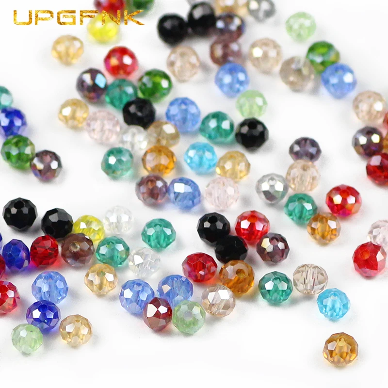 Оптовая продажа бусины UPGFNK из австрийского хрусталя с гранями 4 мм 100 шт. плоские