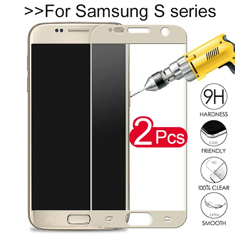 Защитная пленка для экрана 2 шт. Samsung Galaxy S5 Защитное стекло SamsungS5 защитное S 5 из