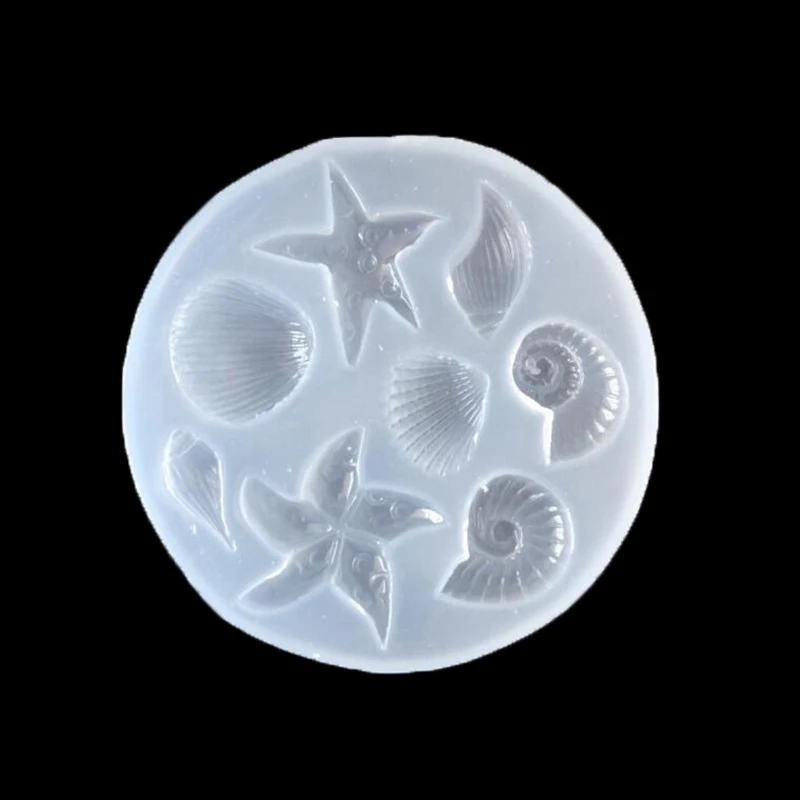 

1PCS UV Resin Jewelry Liquid Silicone Mold Starfish Shell Tree Animal Flower Resin Molds For DIY Pendant Charms Making Jewelry