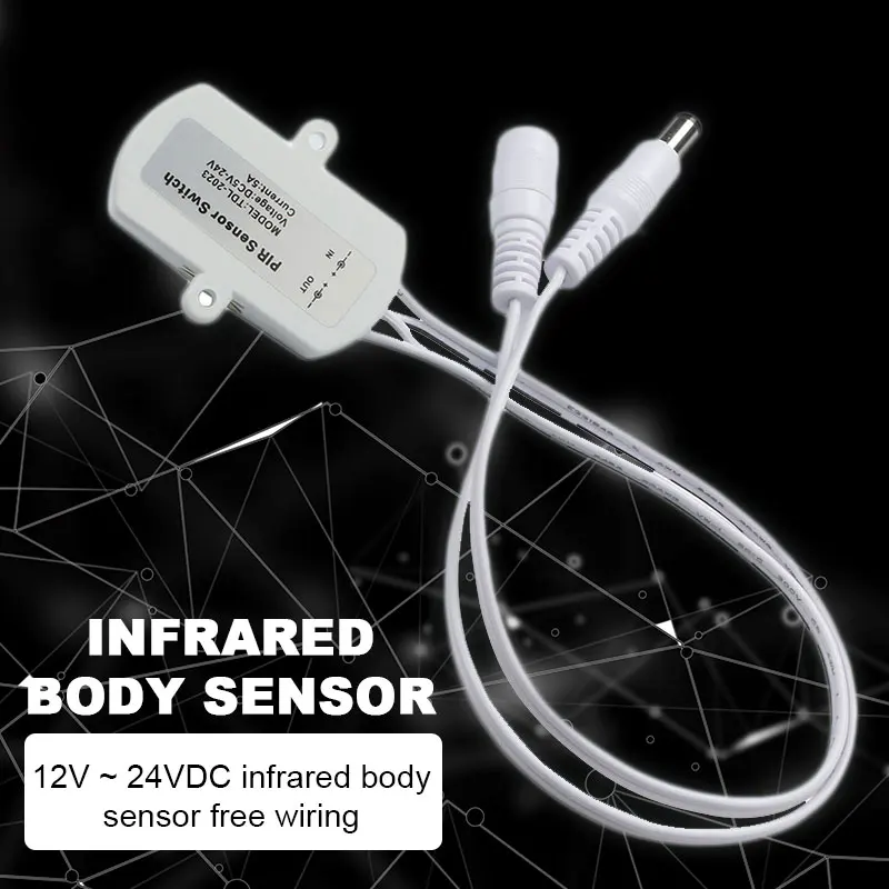 

Smart Infrared Detector Sensors LED Light Strip Motion Detectors Wiring Free DC 12~24V PIR Sonsor Automatic Home Surveillance