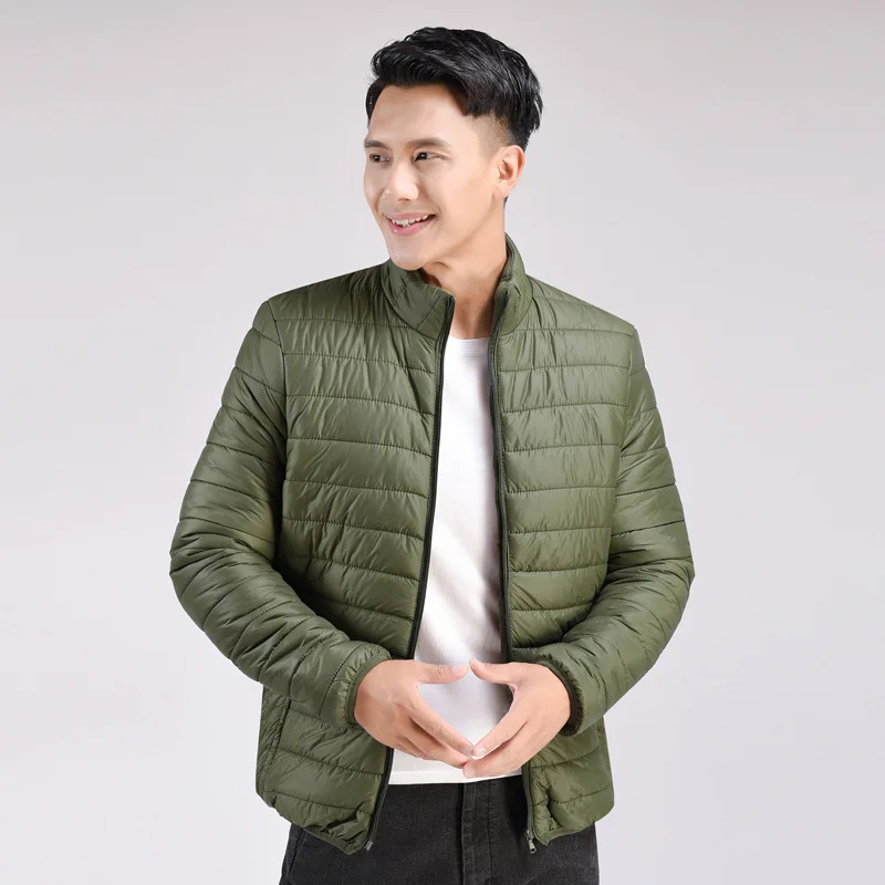 Winter New Male Down Cotton-padded Jacket Coat Of Cultivate one's Morality Short Paragraphs Ultra-thin Collar Movement jacket