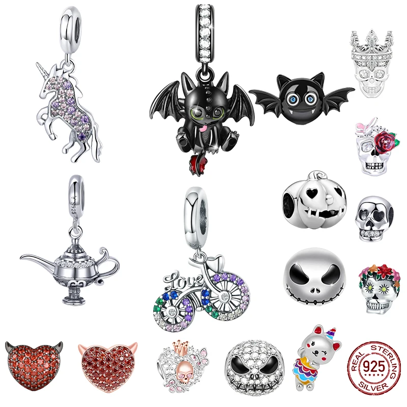 

Подвеска из серебра 925 пробы для Хэллоуина, без зубцов