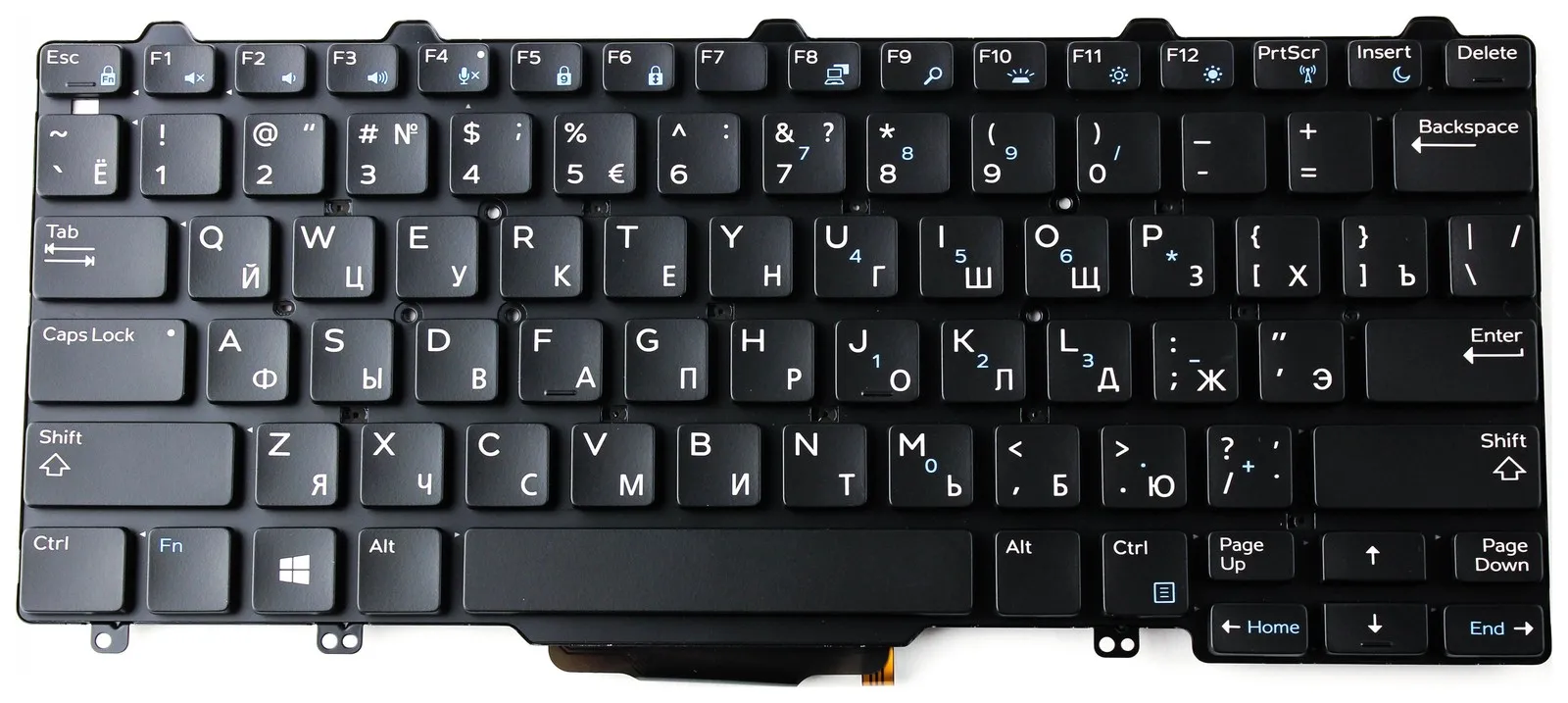 Клавиатура для ноутбука Dell E5250 E5270 E7250 E7270 с подсветкой P/n: PK1313O3B00 0VW71F | Компьютеры и
