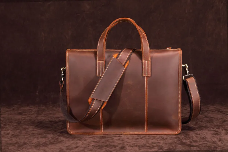 

Man Bag Bussines Black Office Bags For Men Vintage Briefcase Messenger Laptop Handbag Attache Case Work