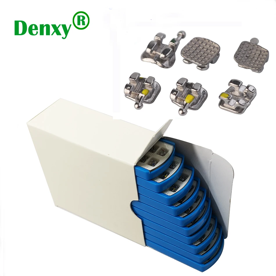 

Denxy 10Box High-Quality MIM Sandblasted Galaxy Bracket Orthodontic Brackets Dental Braces Roth MB Ortho brace