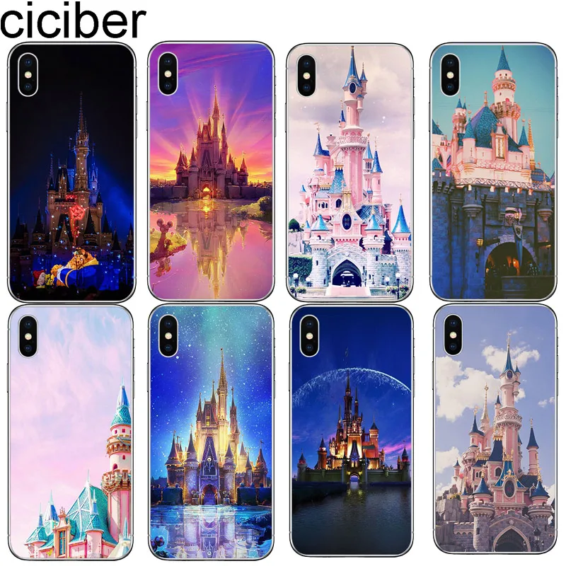 Cicibers World Золушка замок чехол для телефона iphone 11 Pro Max X XR XS MAX 7 8 6 S Plus 5 5S SE Мягкий