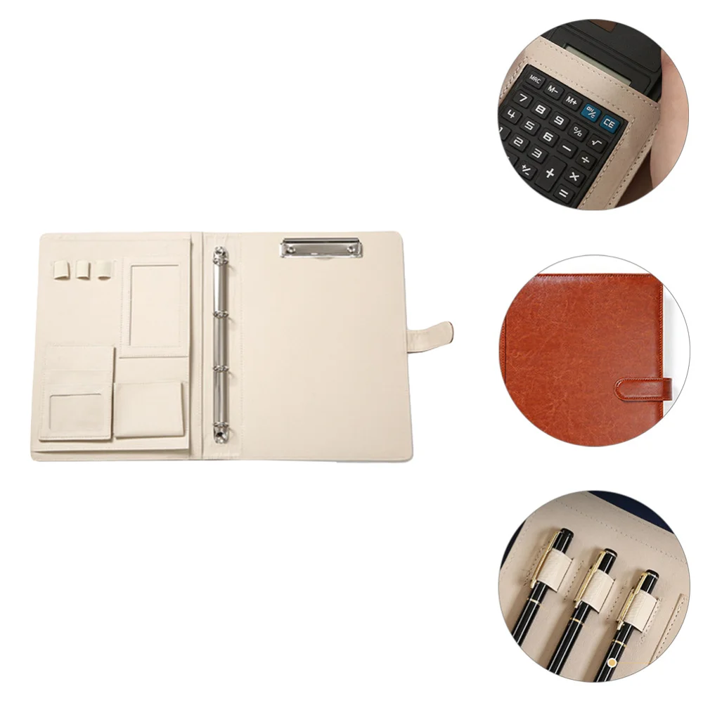 

Professional Notebook PU Leather Budget Envelope Multipurpose Document Folder