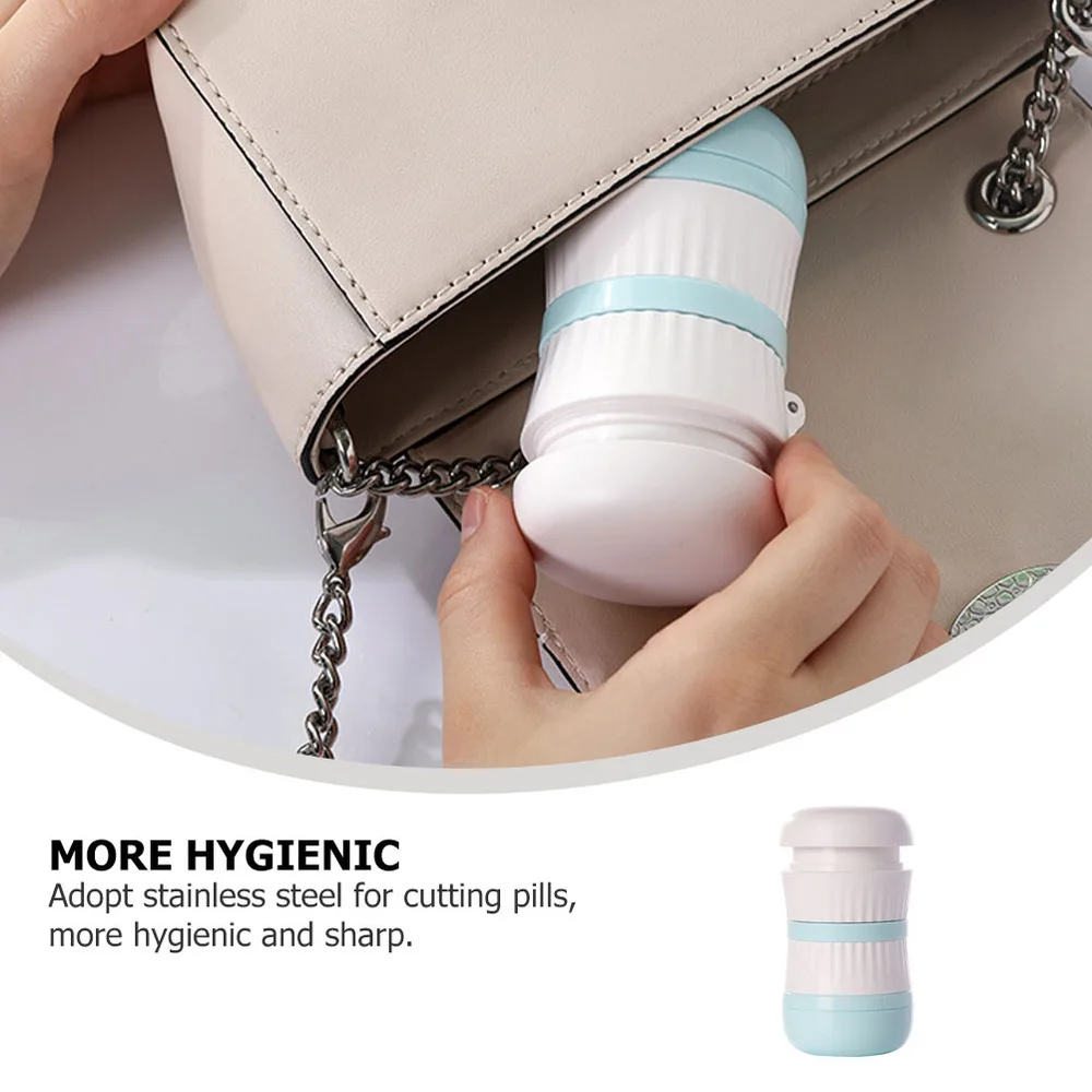 

1pc Multifunction Portable Tablet Grinder Pill Cutter Medicine Crusher Box