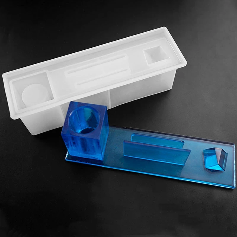 

2Pcs Epoxy Mold, Pen Holder Mold, Silicone Mold, Business Card Holder, Silicone Mold