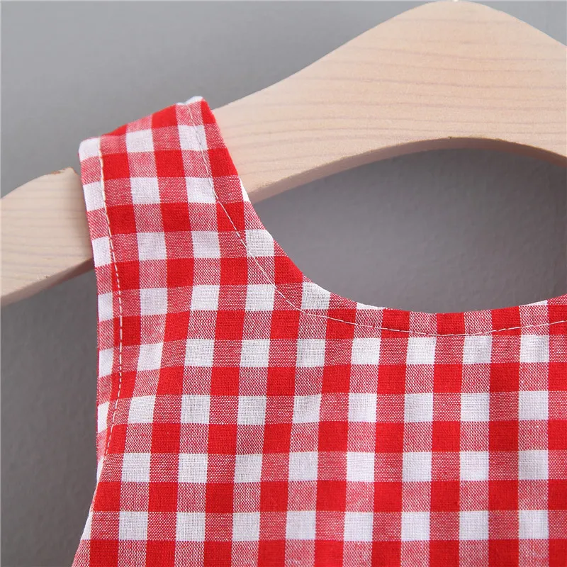 Летнее платье для маленьких девочек на день рождения 1 год красное летнее без