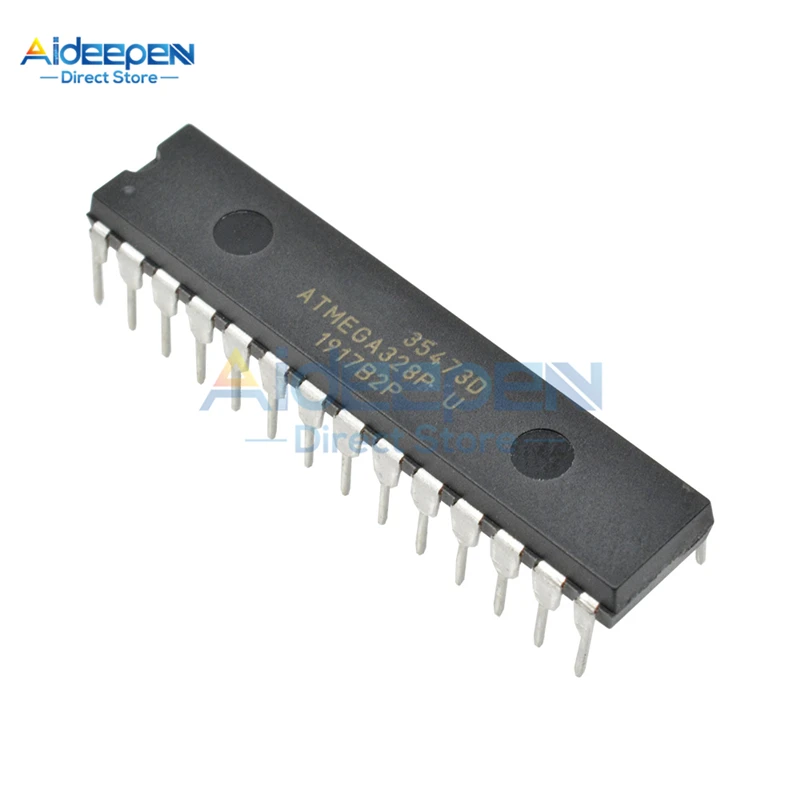 Оригинальный микроконтроллер ATMEGA328 ATMEGA328p MEGA328 MEGA328p 328P ATMEGA328P-PU DIP-28 IC-чип для ARDUINO R3 1