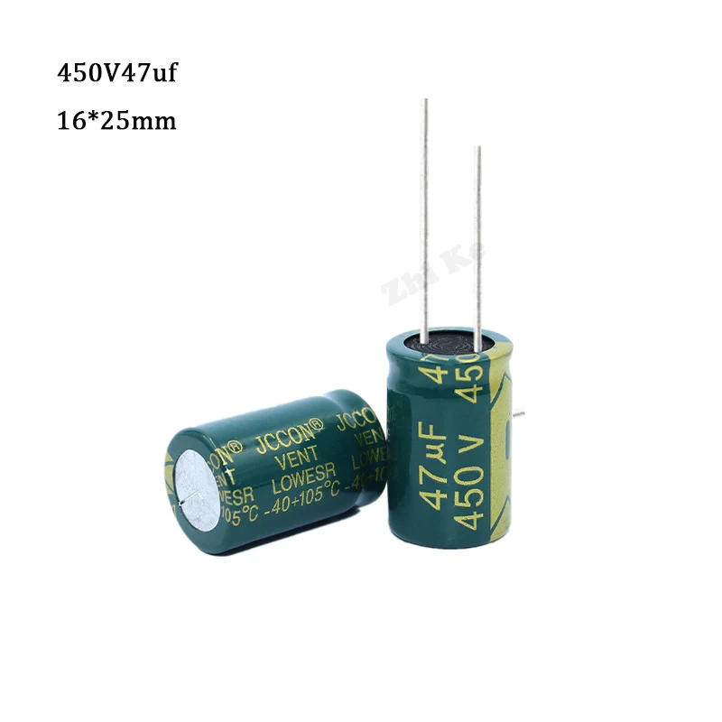 5 шт. алюминиевый электролитический конденсатор 47 мкФ 450 в 16*25 мм радиальный frekuensi