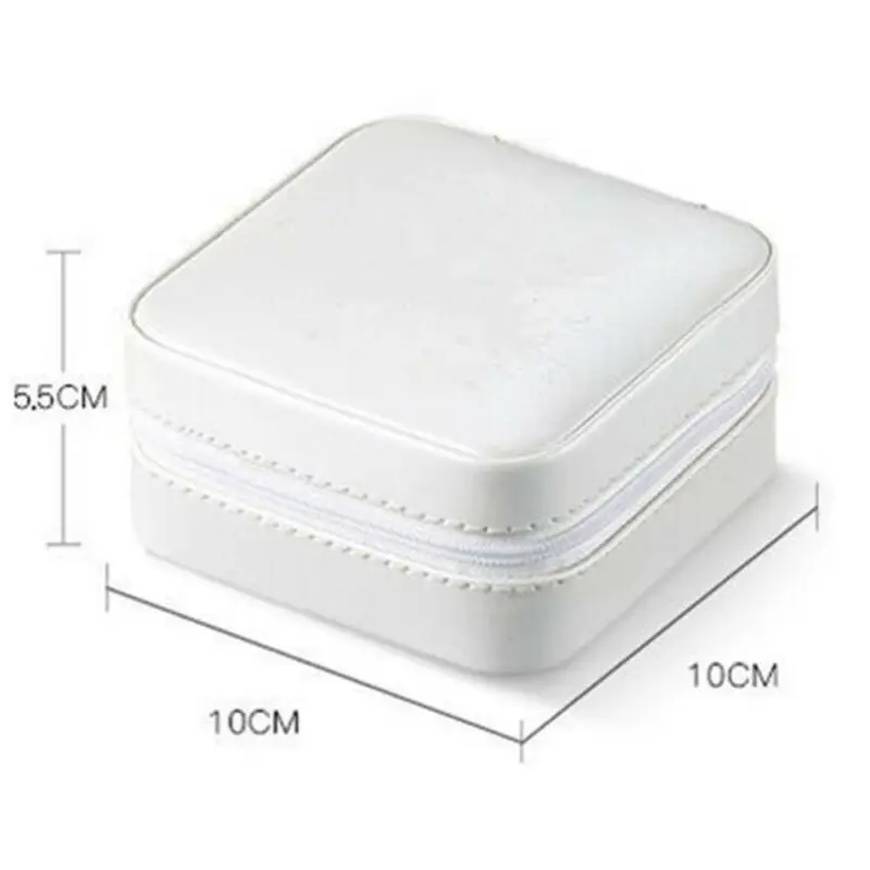 Портативная дорожная коробочка для украшений органайзер кожаных чехол хранения