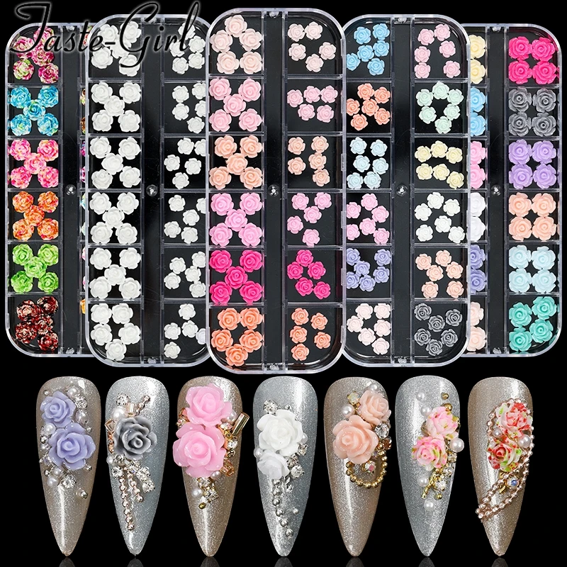 

Накладные 3d-ногти в разных стилях, аксессуары для дизайна ногтей, декоративные цветы, подвески, товары для маникюра для профессионалов