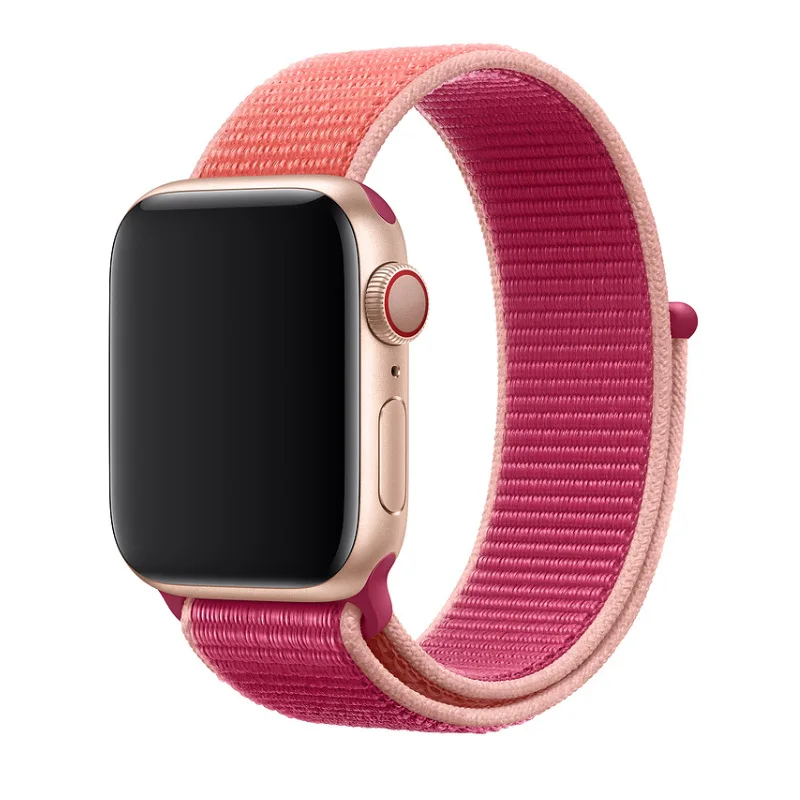 36 Ремешок для наручных часов Apple Watch 4 5 серии 3/2/1 38 мм 42 мм мягкий нейлон дышащий сменный ремешок Спортивные петли для наручных часов iwatch серии 4 40 мм 44 мм - Цвет ремешка: 36