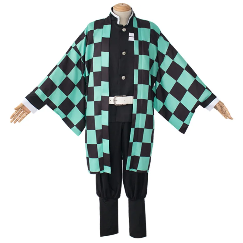 Tanjirou costume Демон убийца Kimetsu без Yaiba камадо Tanjirou камадо Nezuko Agatsuma Zenitsu томилочка Giyuu кохау Shinobu Косплэй парики костюмы - Цвет: Tanjirou costume