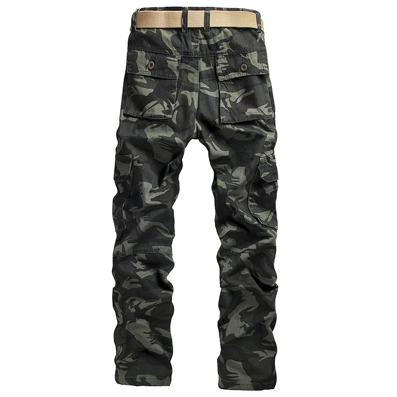 

New 2021 men's overalls camouflage trend fashion casual cotton straight trousers Men's clothing Jean women