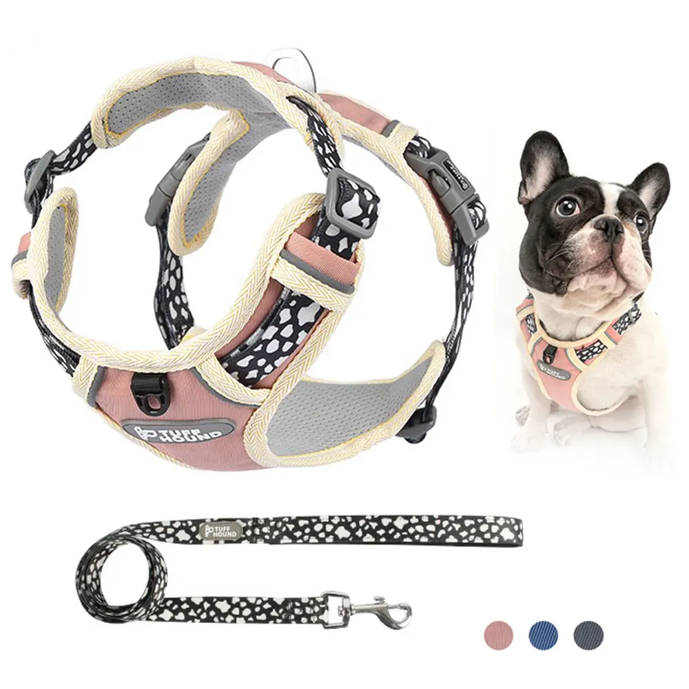 Регулируемая шлейка для собак светоотражающая воздухопроницаемая жилетка без