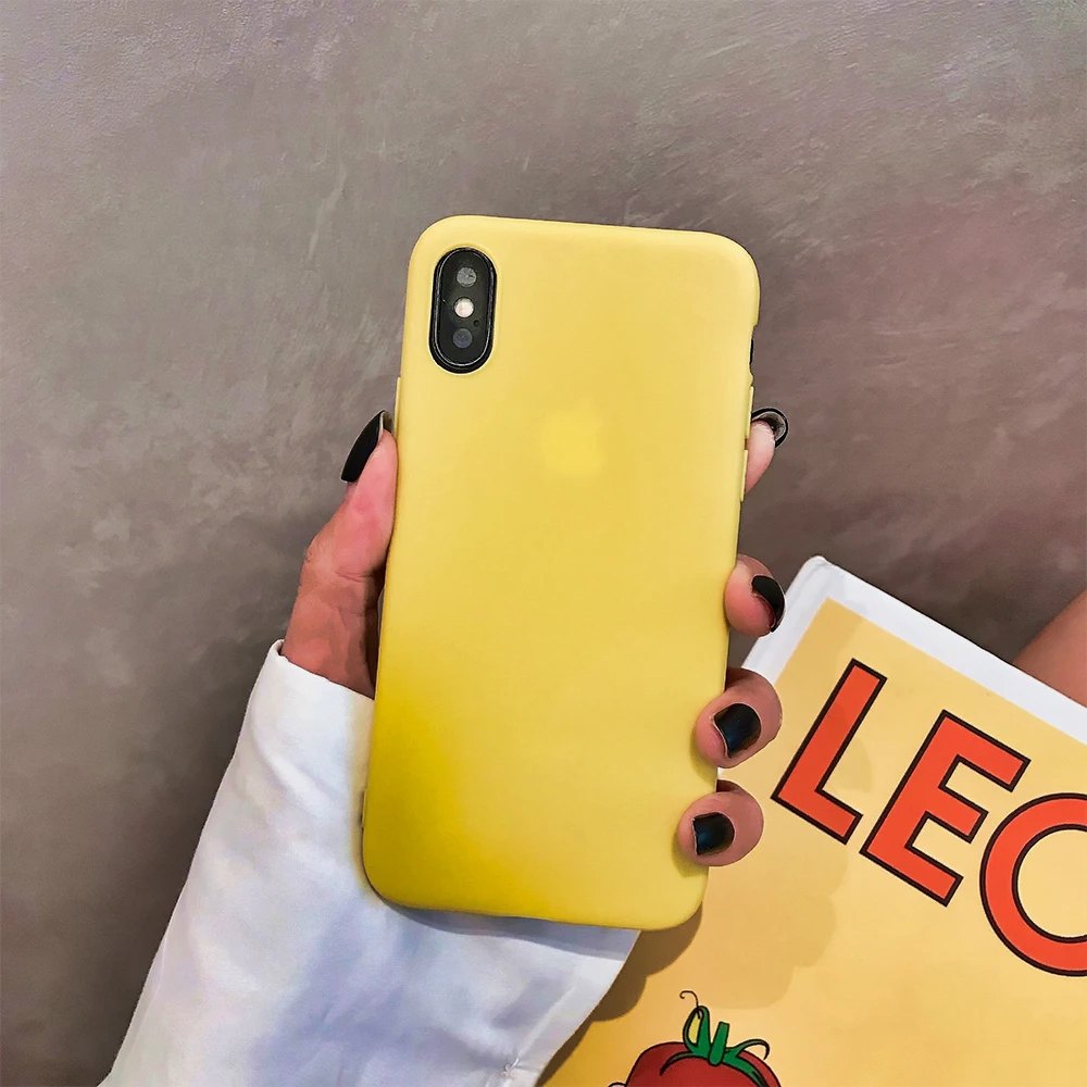 Карамельный цвет ed чехол для телефона iPhone 11 PRO MAX XS xr x 8plus 7plus 6plus 8 7 6 Apple TPU